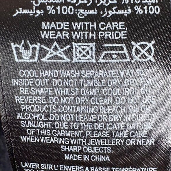 Ted Baker London Floral Sweater Cotton/Silk Blend - Navy/Pink/White - UK4/US10 - Picture 9 of 10